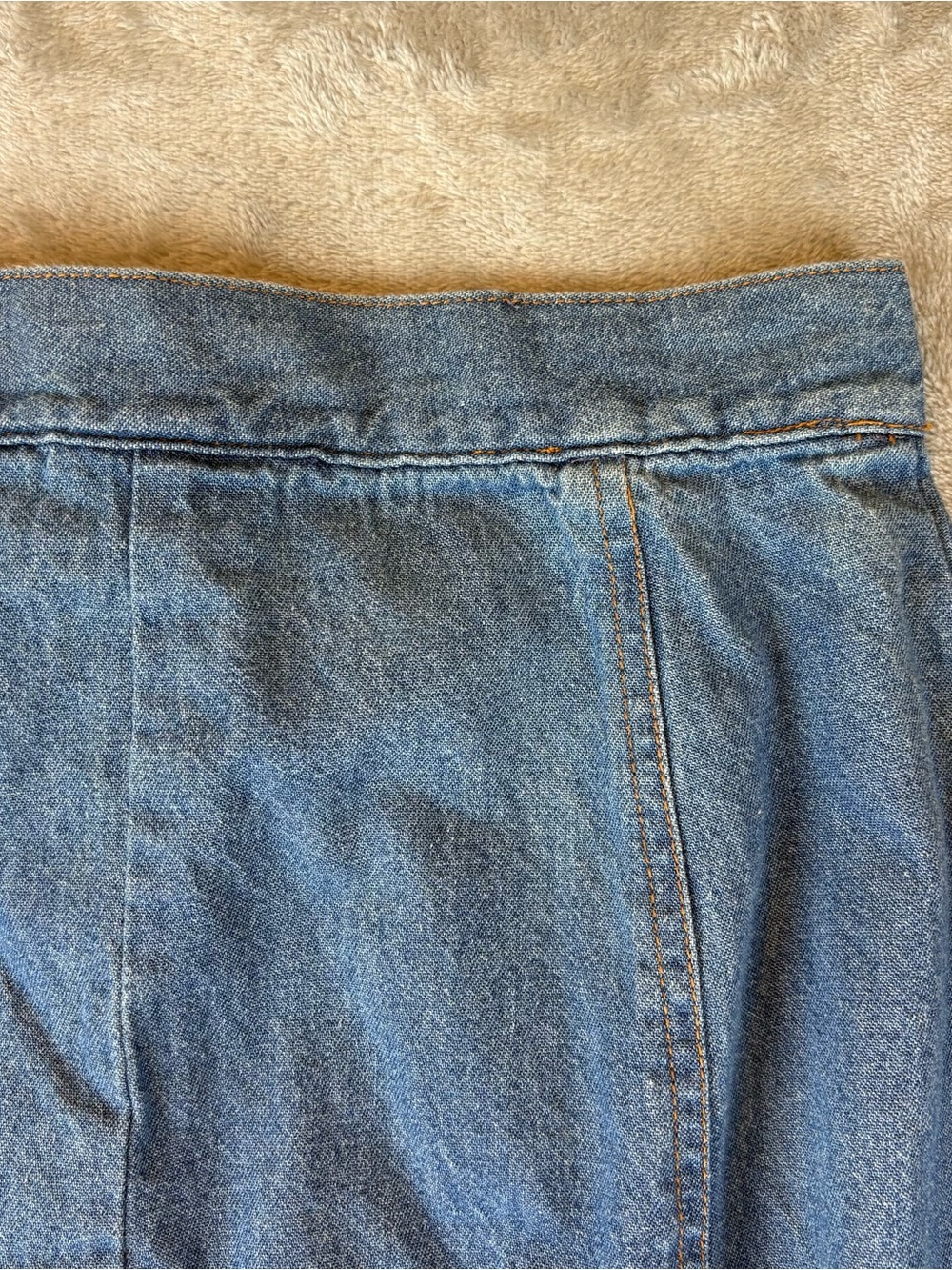 Newport News Vintage Denim Alma Button-Up Slit Maxi Skirt Wmn’s 8 - Picture 9 of 12